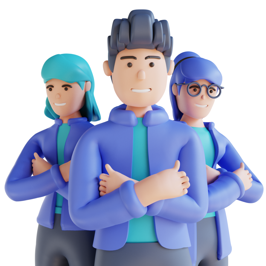 3D team illustration