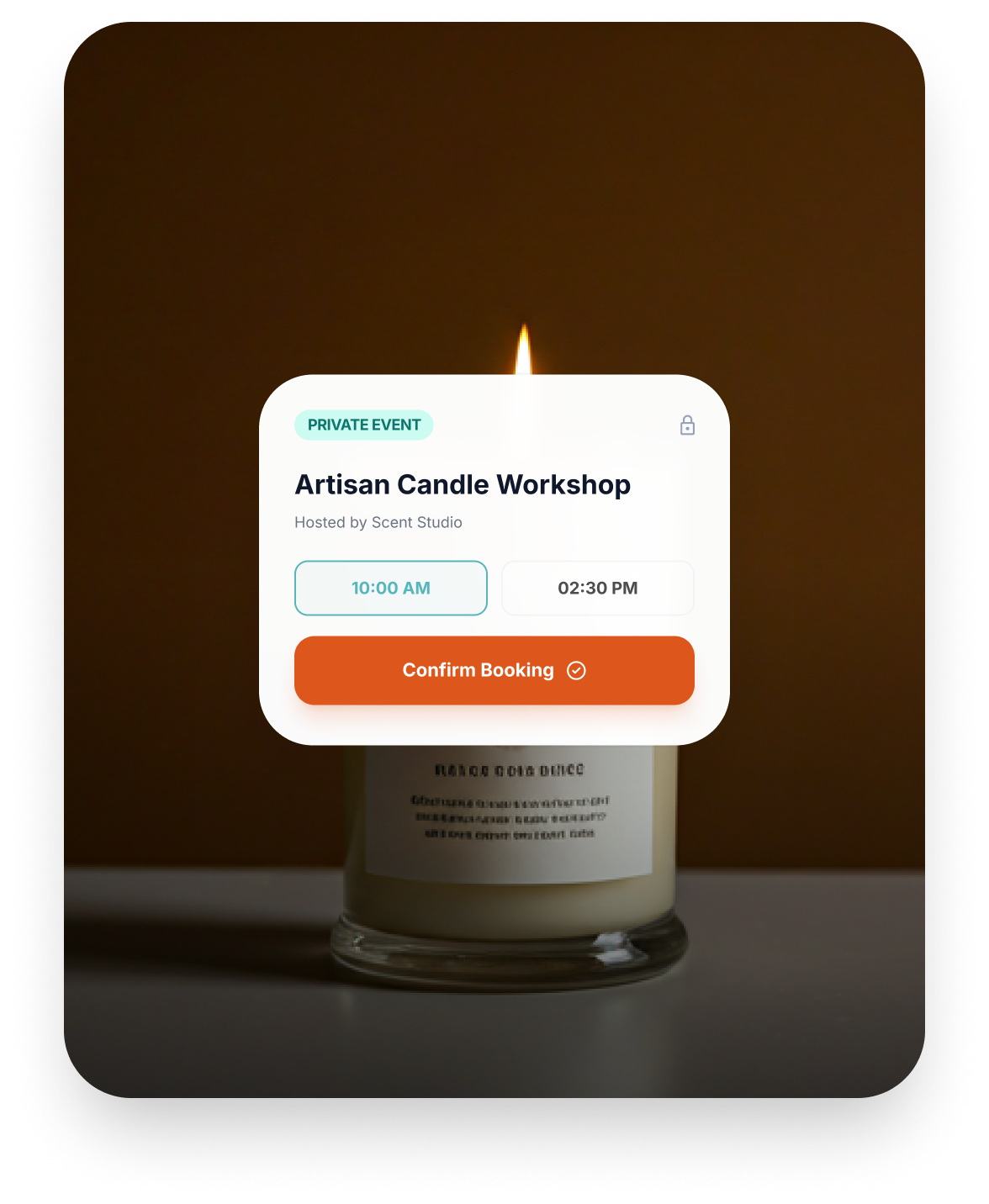 Event landing page preview